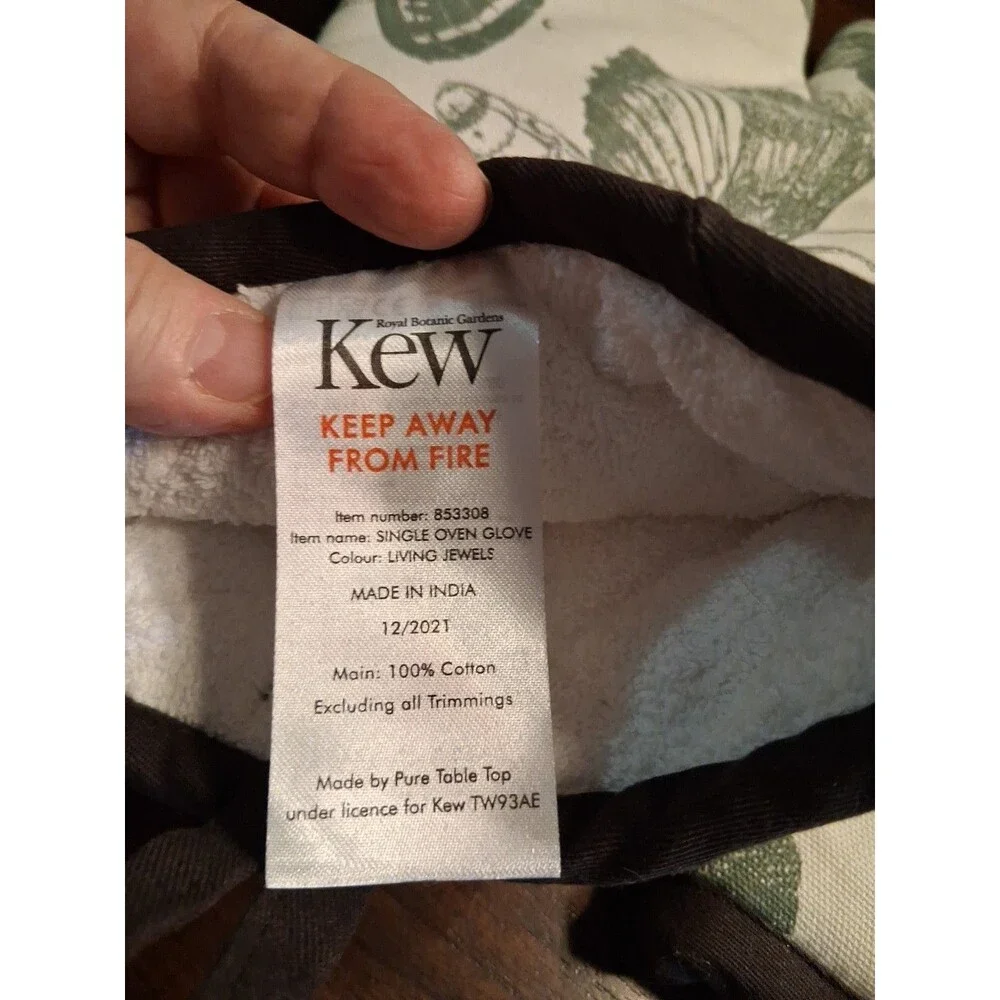 OVEN MITT KEW Royal Botanic Garden UK England Lot Of 2 London 14